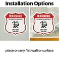 thumbnail image 3 of Warning This Property is Protected by Great Dane (2 Pack) 6 inch X 6 inch Shield Shaped Heavy Duty 3.2 mil Vinyl Decals Weather Resistant Made in the USA, 3 of 5