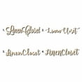 thumbnail image 1 of Linen Closet Sign Unfinished Wood Cutout Home Decor DIY Option 3- 24" Wide / 1/4", 1 of 3