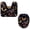 Multicolor 2, variant on PhooArto Toilet Lid Cover and U-Shaped Toilet Floor Mat Set of 2 Pieces, Dragonfly Floral Pattern Toilet Mat Set, Machine Washable Seat Covers Non-Slip Absorbent Rugs