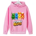 thumbnail image 5 of 2024 HOT 2024 Stumble Guys Sudadera con capucha para niños Sudaderas de juegos Harajuku para niños y niñas Tops con estampado de personas de dibujos animados originales Ropa para niños, 5 of 5