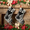 thumbnail image 6 of Fuzoiu Skeletons Love Flowers Print 18 inches Christmas Stockings, Personalized Christmas Stockings,for Family Decorations Hanging Ornament for Xmas Holiday Party, 6 of 7