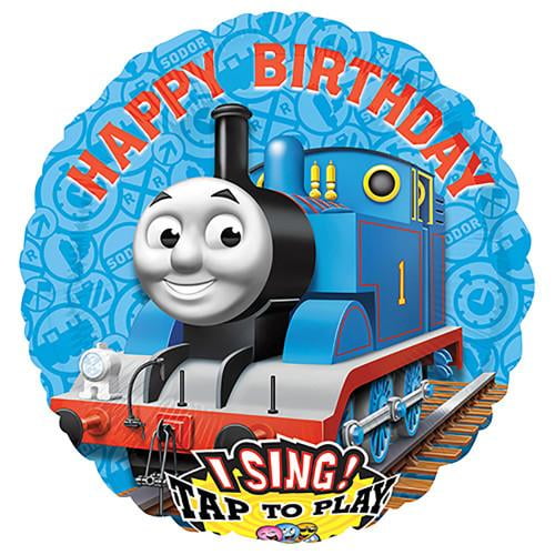 Train Steam Engine  Happy Birthday  12"   Assorted Latex Balloons pack of 5 