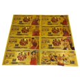 thumbnail image 1 of Los billetes de banco plásticos de la tarjeta del yen del anime de Japón del arte de encargo de todos los estilos fijan en oro 24k plateado para la colección, 1 of 4