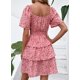 thumbnail image 5 of Vestido PRETTYGARDEN Floral de Verano con Escote Cuadrado y Volantes Talla M, 5 of 7