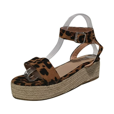 

Clearance VerPetridure Women s Sandals Summer Casual Flat Shoes Hollow Wedge Heel Casual Large Size Sandals Beach Flat Platform Sandals