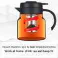 thumbnail image 7 of Smart LED Thermos 316 Stainless Steel Insulation Braising Teapot Large Capacity Hot Water Bottle Separating Coffee Vacuum Flask (Orange,1000ml), 7 of 7