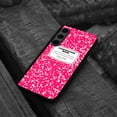 thumbnail image 4 of WIRESTER Shockproof Soft Rubber Cover Case for Samsung Galaxy S24 FE 6.7", Hot Pink Composition Book, 4 of 5