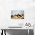 thumbnail image 2 of ARTCANVAS Crossing The Desert Canvas Art Print by Jean Leon Gerome - Size: 18" x 12" (1.50" Deep), 2 of 9