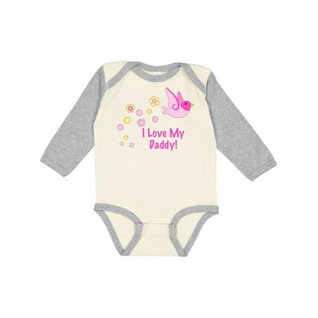 

Inktastic I Love My Daddy! Gift Baby Girl Long Sleeve Bodysuit