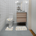 thumbnail image 2 of Colorful Polka Dot 3-Piece Bath Rug Set, Non-Slip Polyester Bathroom Mats, Soft Absorbent Kids Bath Rugs for Toilet, Tub, Shower & Bedroom, 2 of 5