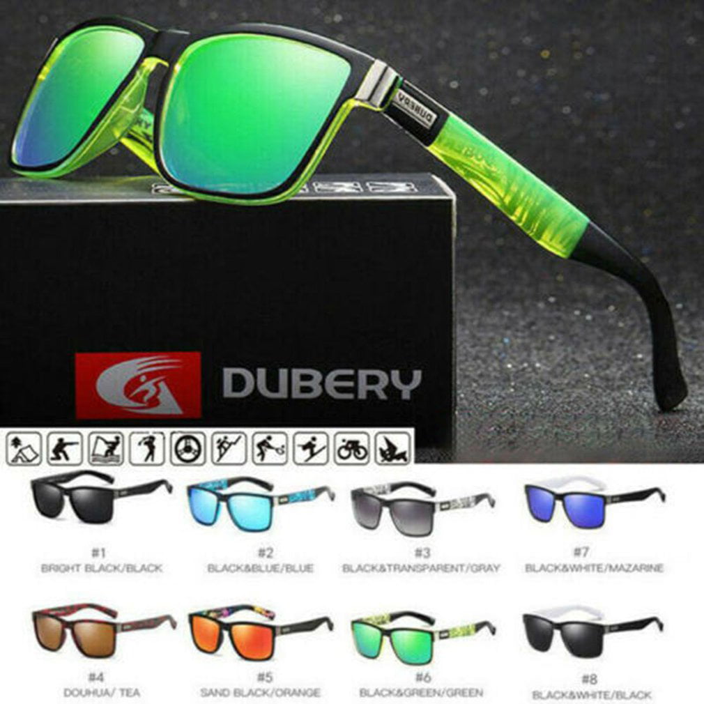 DUBERY Polarized Men Sport Driving Sunglasses Riding Outdoor Fishing Goggles 