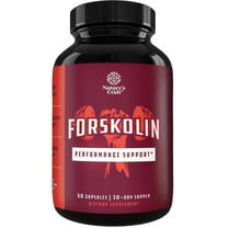100% Pure Forskolin Extract Supplement - with Potent Coleus Forskohlii 500 mg per Serving for Enhanced Energy for Adults - Plant-Based Energy Supplements for Women and Men - 60ct