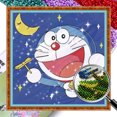 thumbnail image 1 of Kit Casa Punto Cruz Doraemon Bordado Cuentas Impresas 9CT 40x40cm, 1 of 9