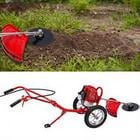 DENEST 2 Stroke 49CC Gasoline Grass Lawn Mower Hand Push Lawn Trimmer Brush Cutter Tool Garden Tool Outdoor Power Equipment for Hills, Plains, Orchards