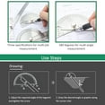 thumbnail image 4 of Yeacher Stainless Steel 180 Degree Protractor Angle Finder Rotary Woodworking Measuring Ruler Craftsman Tool, 4 of 8