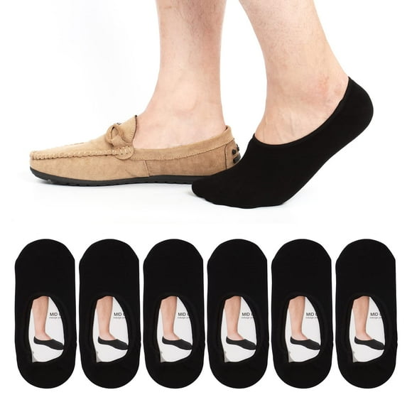 Calcetines No Show ADFOLF, paquete de 6, para hombre, casuales, de corte bajo y delgado