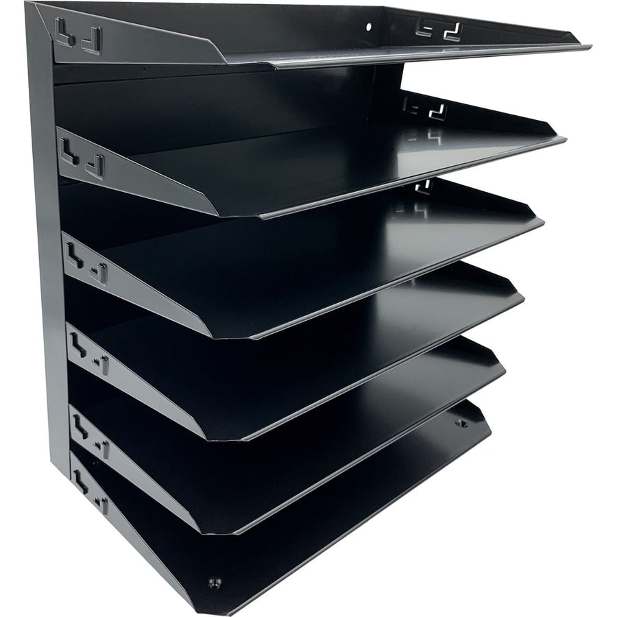 Huron, Horizontal Slots Desk Organizer, 1 Each, Black