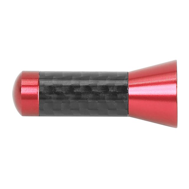 Antena de techo de coche de 3,5 cm, tornillo de fibra de carbono, antena de mástil rechoncho de Metal (rojo) Likrtyny Accesorios para autos y motos