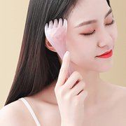 1/2PCS Head Massager Comb, Scalp Back Muscle Relaxation Gua Sha Massage Tool, Head Scracher SPA Pink 1PCS