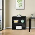 thumbnail image 6 of Prado 30 inch 2 Shelf Multipurpose Black Bookcase Engineered Wood, 6 of 6