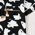 thumbnail image 5 of WOYY Girls Halloween Short Sleeve Button Down Shirt Shorts Pajamas, 2-Piece, Sizes 3-14, 5 of 8