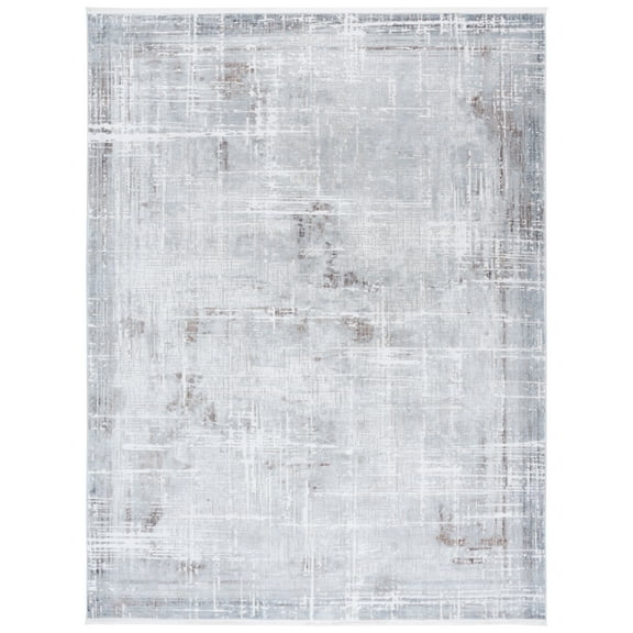 SAFAVIEH Platinum Coretta Abstract Area Rug, Grey/Dark Grey, 8' x 10'