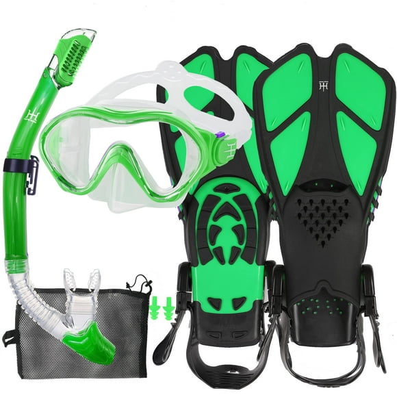 Set de Snorkel HH HHAO SPORT para Niños con Máscara, Aletas y Tubo