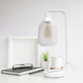 thumbnail image 5 of Elegant Designs 19" Mesh Wire Desk Lamp, White, 5 of 9