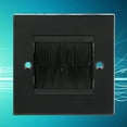 thumbnail image 3 of ABS Material Cable Wall Plate Wall Plate, Black White Brush Wall Plate, For Home Bedroom Family Living Room, 3 of 8