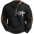 thumbnail image 2 of Jesus Sweatshirts for Men 2025 Fall Winter Long Sleeve Half Zipper Cross Christian Sweatshirt Pullover Tops, 2 of 3