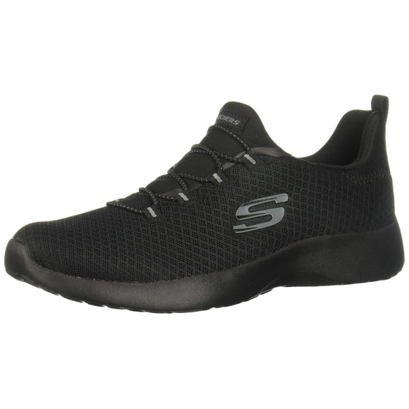 Skechers Dynamight Womens Slip On Sneakers Black 8 W