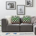 thumbnail image 3 of Nawypu Spring Summer Pillow Covers Set of 2, Green Eucalyptus Leaves Black Buffalo Plaid Check Truck Throw Pillows Cases, Modern Farmhouse Cushion Covers for Home Sofa Couch Decorations, 3 of 6