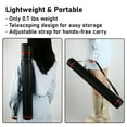 thumbnail image 6 of 4Pack Telescoping Art Tube for Poster/Art/Document/Fishing Rod, Extends from 25" to 43", Waterproof and Light Resistant, with Carrying Strap(Black L Size), 6 of 8