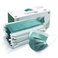 thumbnail image 1 of Mascarilla desechable protectora de 4 capas, 50 piezas, verde, 1 of 9