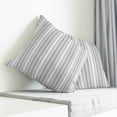 thumbnail image 3 of Gray Stripes Pillow Covers 18x18 Inch Decorative Throw Pillow Cover, Vintage Minimalist Lines Texture Sofa Pillowcases Accent Cushion Case Home Decor Bedroom Living Room, 3 of 6