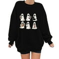 thumbnail image 2 of Clearance Deals,GA WEIHUA Halloween Sweatshirts for Women Cute Ghost Reading Books Sweater Pullover Funny Spooky Bookish Shirt 2024 Fall Trendy Long Sleeve Tops,Black,L, 2 of 5