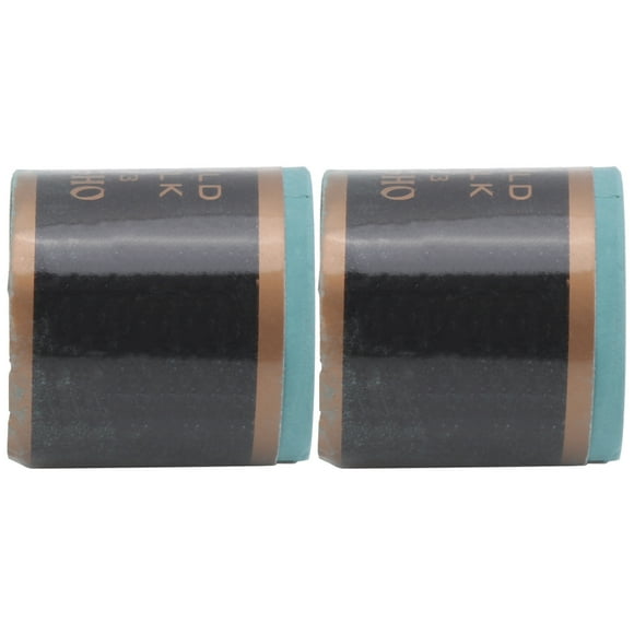 2Pcs Billiard Cue, Pool Table Stick Billiards Chocolate Powder Tips Chalk NoSlip 2 Sets Accessories