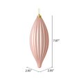 thumbnail image 3 of Vickerman M183258M 8 in. Rose Gold Matte Line Finial Ornament  4 per Bag, 3 of 3
