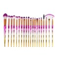 thumbnail image 1 of Juego de Brochas para Ojos Sombra de Ojos Delineador de Ojos dor de Pliegues Kit Base en Polvo Labio Corrector Cosmético Cejas Coloret - Diamante Rosa Plata Baoblaze Cepillo de ojos de unicornio, 1 of 7