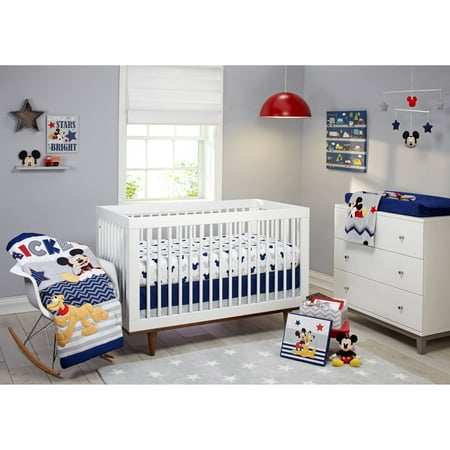 Disney Let's Go Mickey II 4 Piece Crib Bedding (Best Baby Crib Sets)