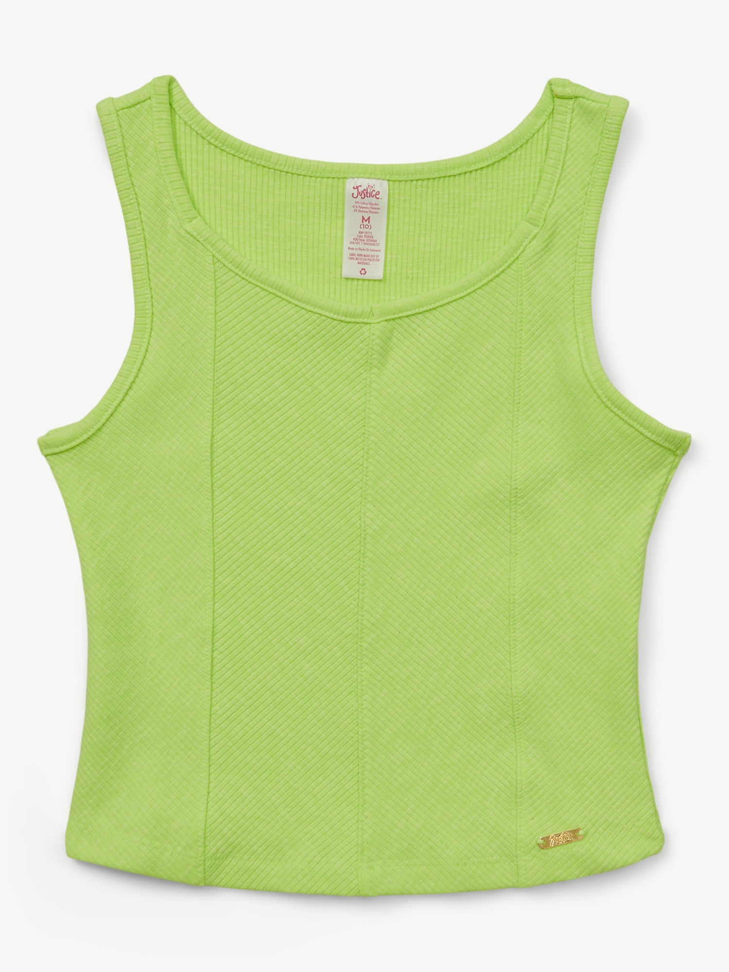 Justice Girls Rib Tank, Sizes XS - XLP