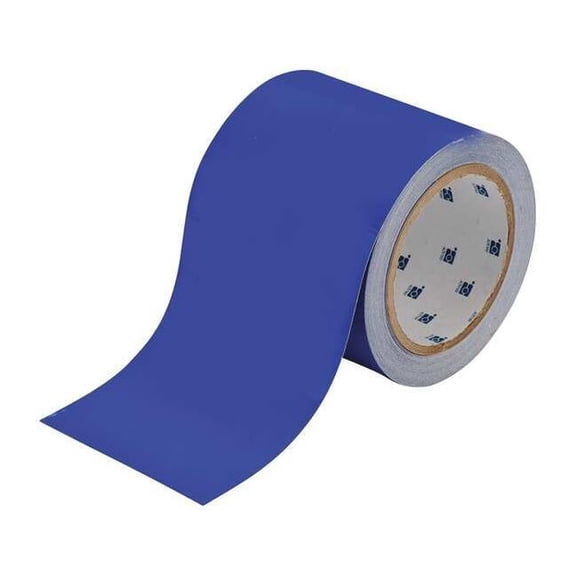Brady Floor Tape,Blue,4 inx100 ft,Roll 104374
