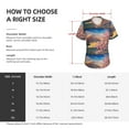 thumbnail image 4 of Vsdgher Cherry Blossoms Women Shirts V Neck Short Sleeve Tops T-Shirt Basic Tees, S to 3XLSmall, 4 of 5