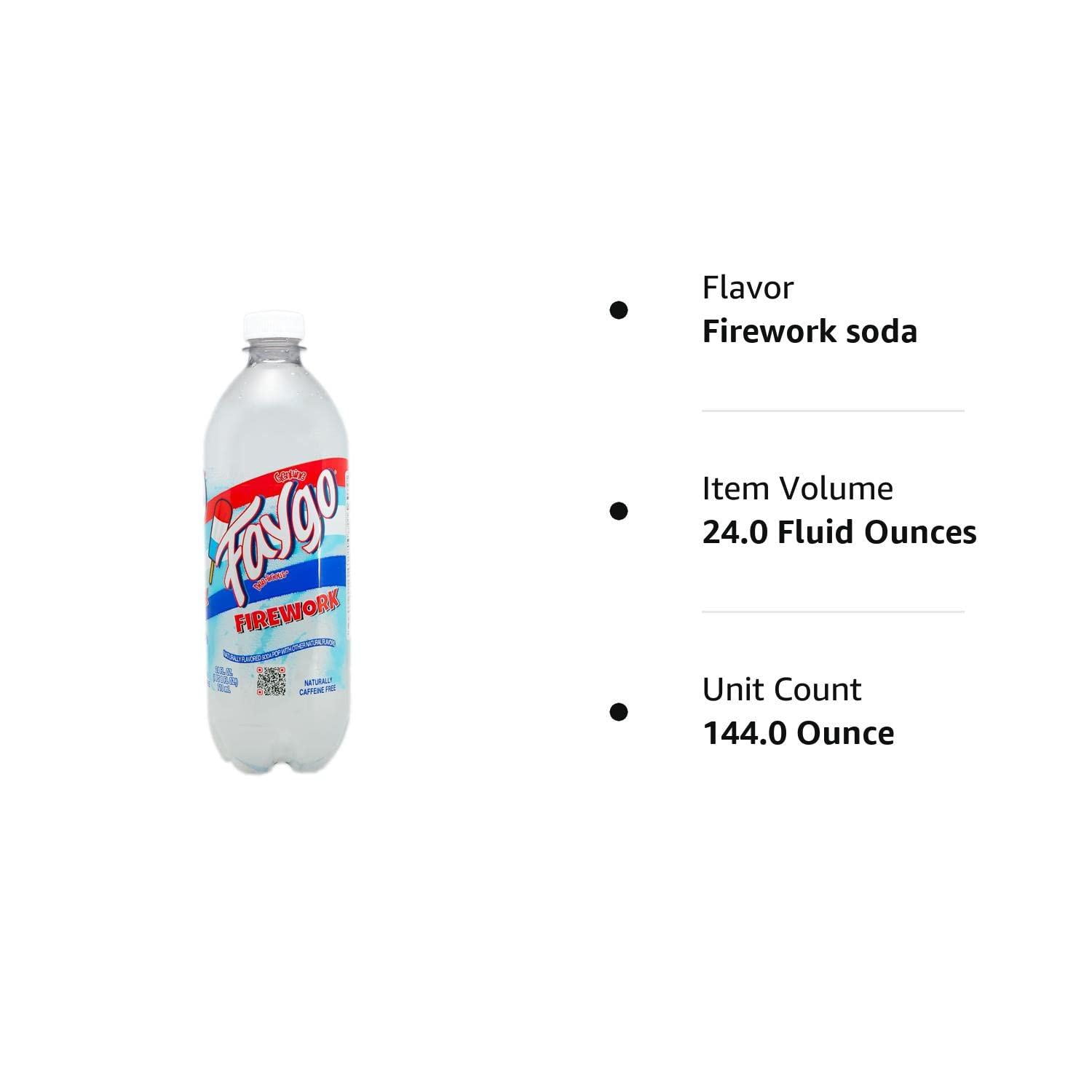 Faygo Firework Soda Pop 710 mL Bottles (Pack of 6)