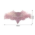 thumbnail image 5 of Eoperou Lace Embroidered Fake Collar - Hollow See-through Lace Flower Pattern False Collar Lace Embellished Clothing Accessory, 5 of 7