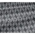 thumbnail image 4 of oneOone Cotton Jersey Light Gray Fabric Argyle Check Craft Projects Decor Fabric Printed By The Yard 58 Inches Wide, 4 of 4