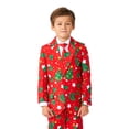 thumbnail image 5 of Suitmeister Boys' Suits BOYS Christmas Trees Stars Red - S Red, 5 of 6