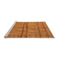 thumbnail image 2 of Ahgly Company Machine Washable Indoor Rectangle Oriental Orange Industrial Area Rugs, 5' x 7', 2 of 4