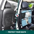 thumbnail image 5 of Car Seat Back Protector,Waterproof & Stain Resistant Kick Mats with Tablet Holder & Organizer Pockets,Easy-Clean Nylon Back Seat Protector A Cartoon Cat Ice Cream, 5 of 7