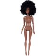 thumbnail image 2 of A-Waroom Kids Gift 12 inch Black Dolls African American with Long Hair Moveable Jointed Body Doll Toys for Girls, 2 of 3